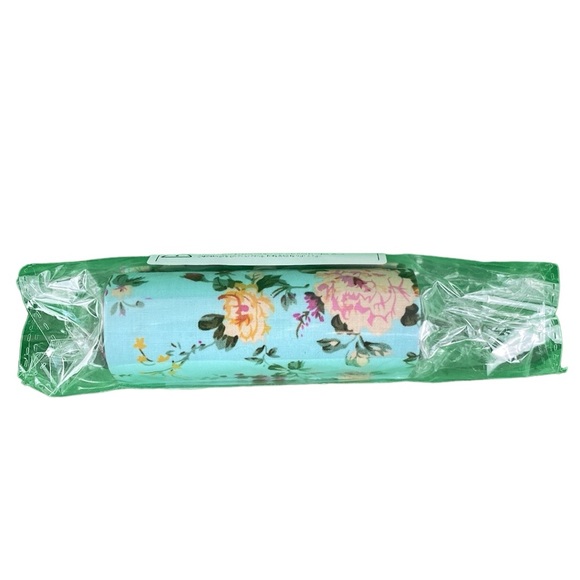 Retro Light Blue Floral Print Lipstick Holder With Mirror - Picture 14 of 17